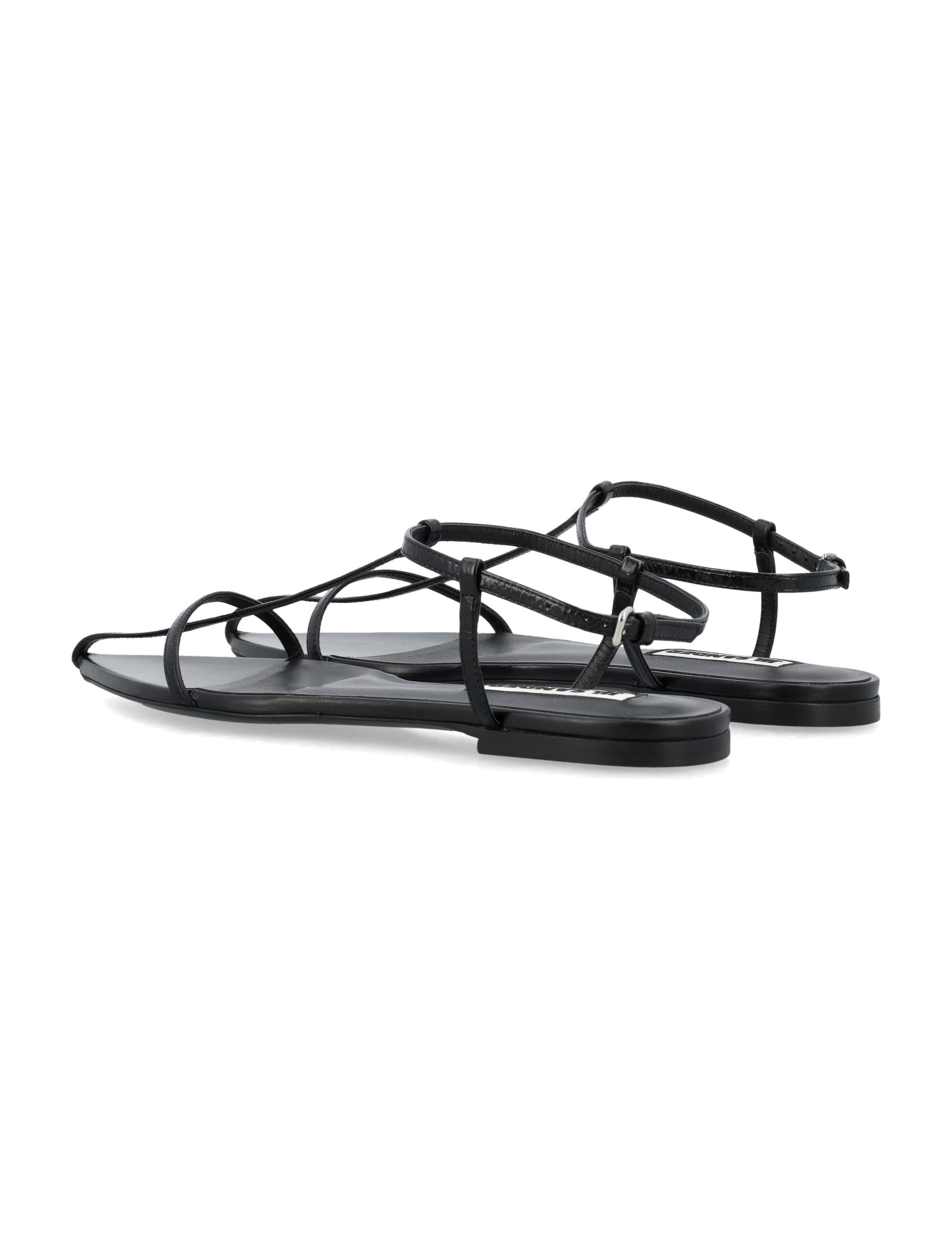 JIL SANDER Elegant Flat Cage Sandals