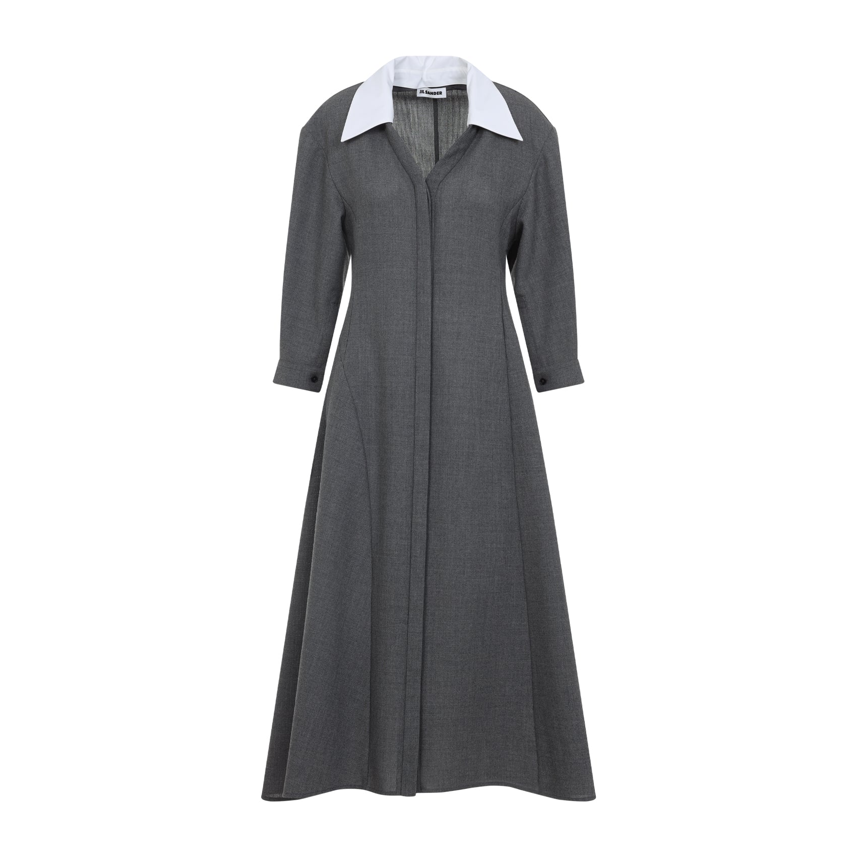 JIL SANDER Elegant Wool Dress for Women - Autumn/Winter Collection