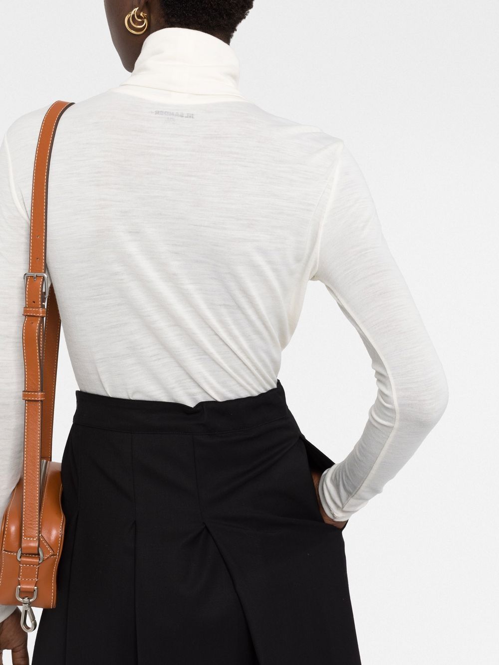 JIL SANDER High-Neck Polo T-Shirt