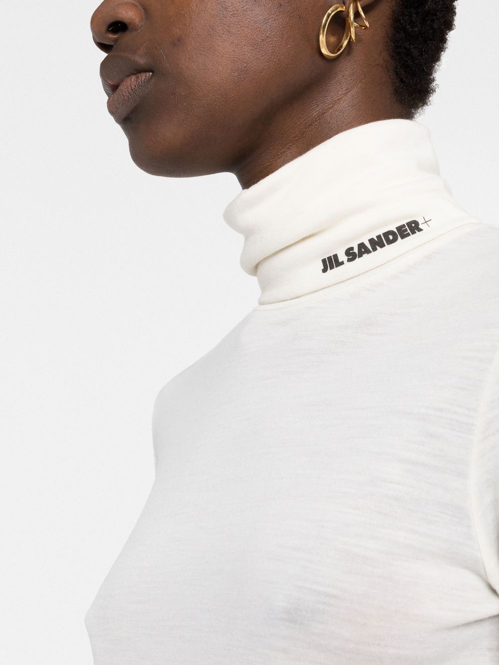 JIL SANDER High-Neck Polo T-Shirt