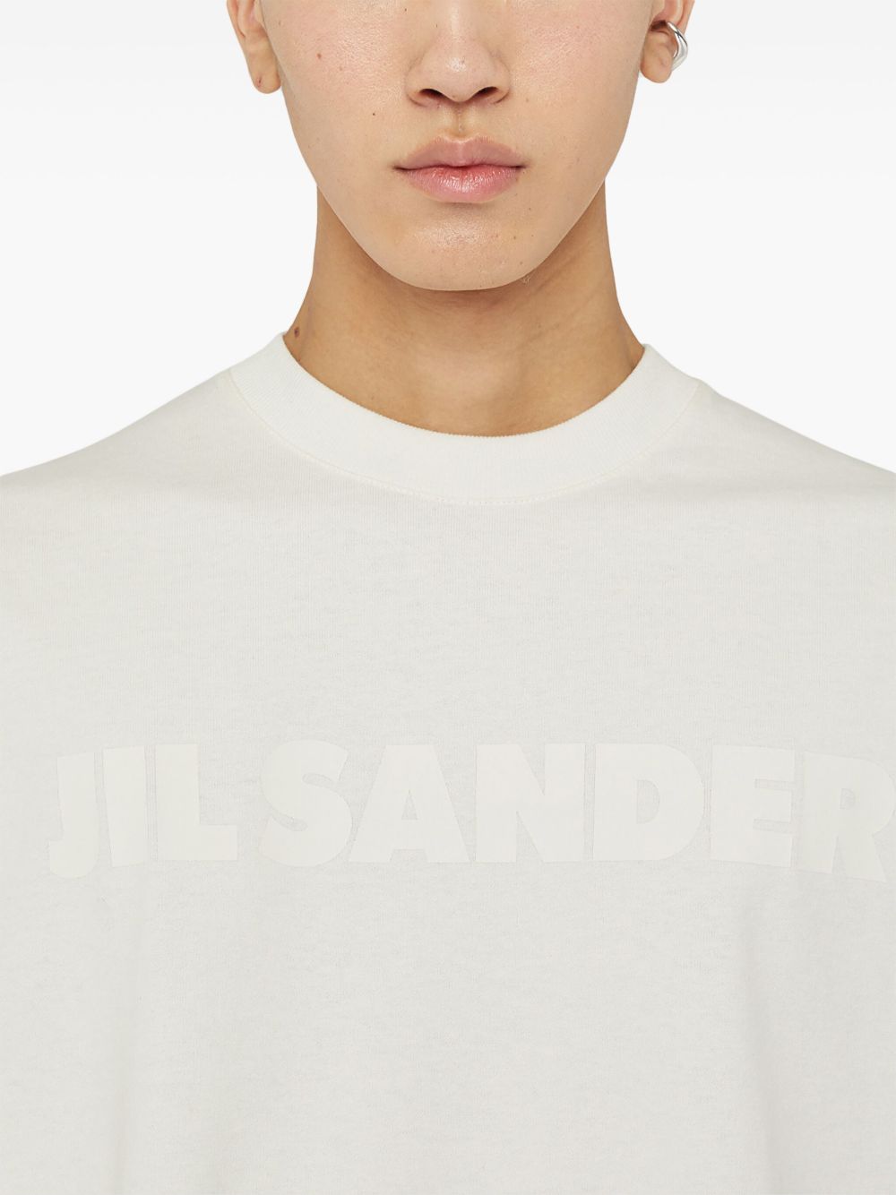 JIL SANDER Men's Cotton T-Shirt - Size 48 IT