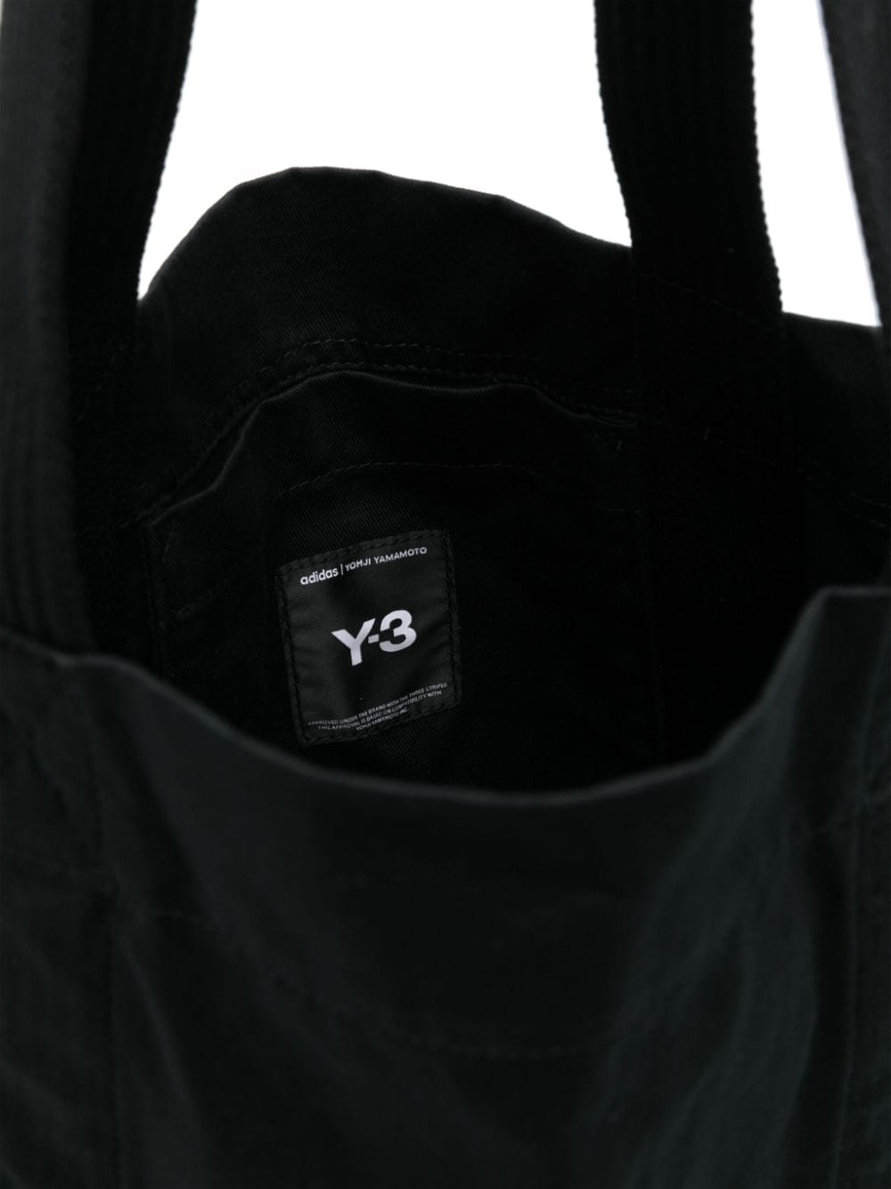 Y-3 Cotton Tote Handbag