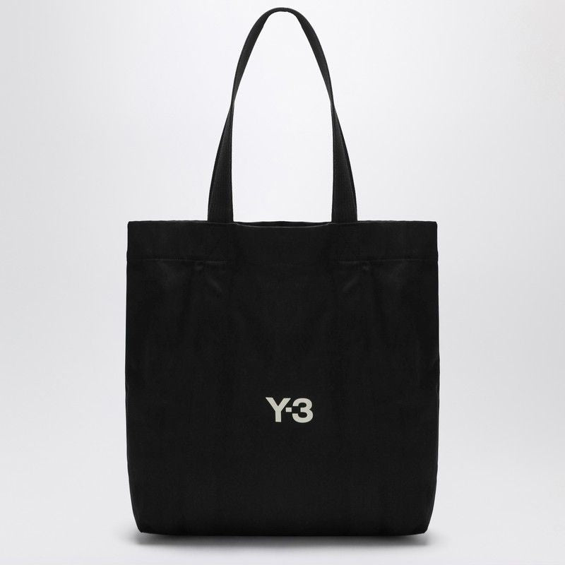 Y-3 Cotton Tote Handbag with Logo - FW25