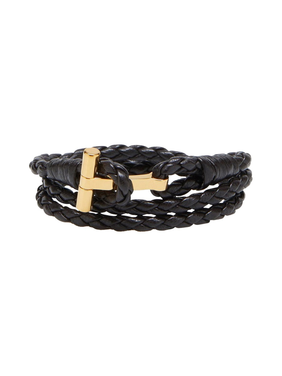TOM FORD Leather Bracelet for Men - Elegant Design