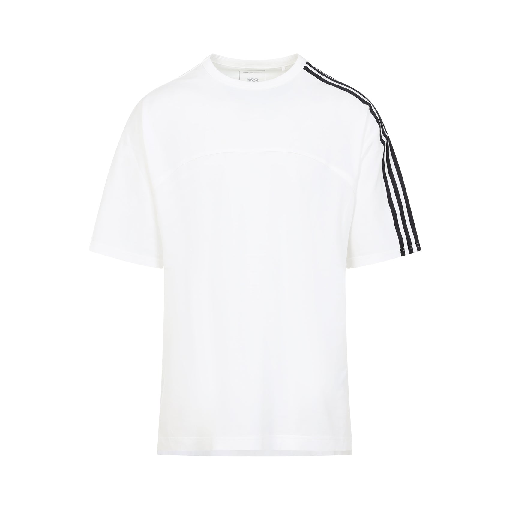 Y-3 Cotton Crew-Neck T-Shirt with Side Slits