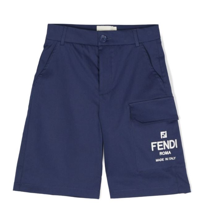 FENDI KIDS Mini Cotton Blend Shorts for Girls