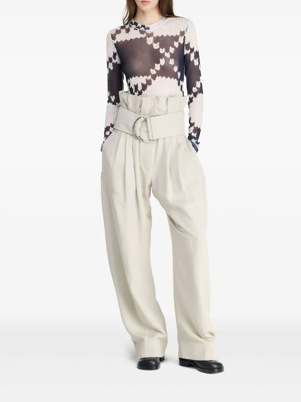 JW ANDERSON Long Sleeve Underpinning Mini Top