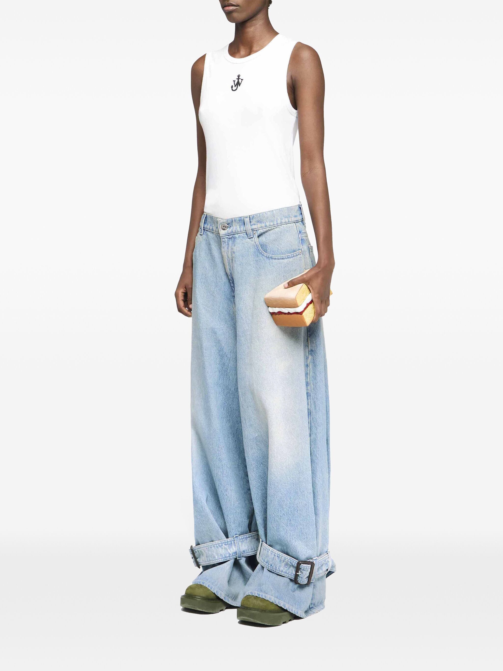 JW ANDERSON Embroidered Anchor Tank Top