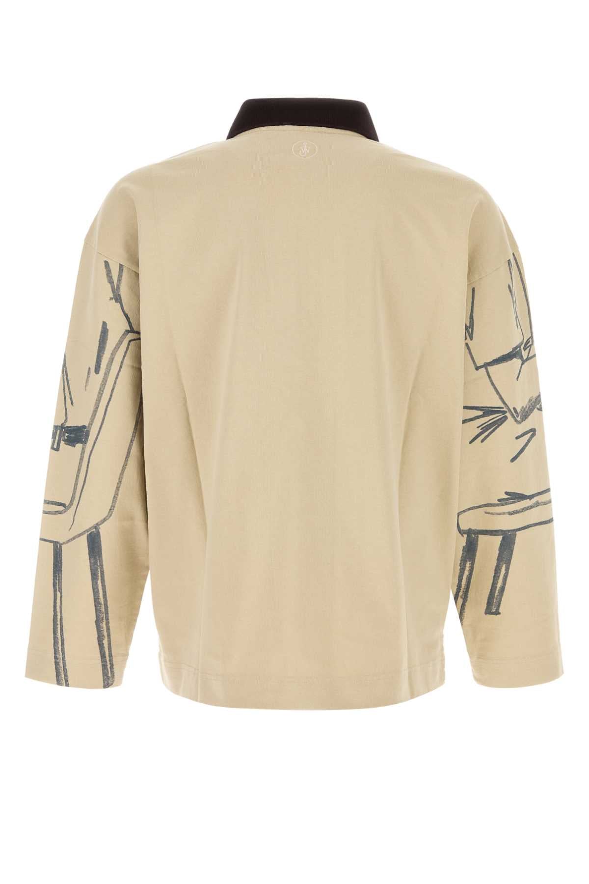 JW ANDERSON Rugby Polo Shirt with Print - Size L