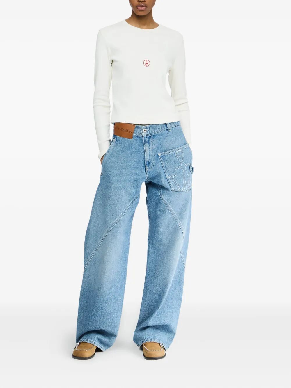 JW ANDERSON Embroidered Anchor Mini Underpinning for Women