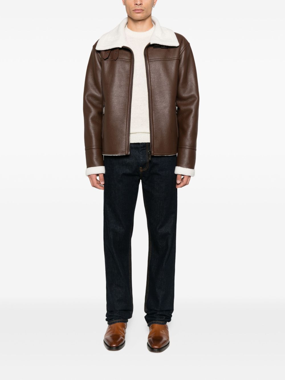 JOHN RICHMOND Sophisticated Brown Jacket for Men