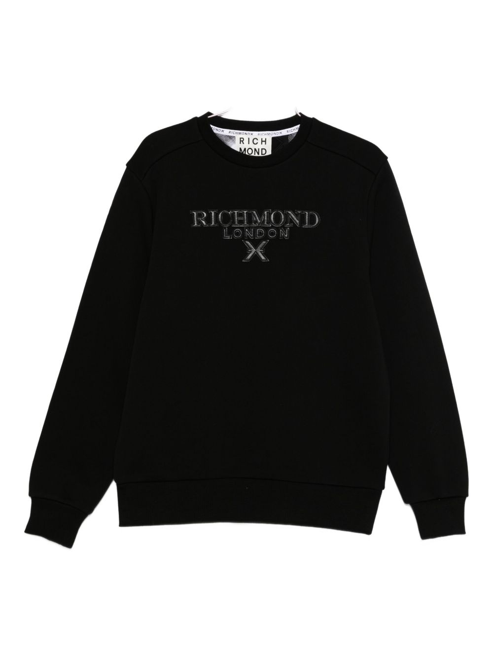 JOHN RICHMOND Modern Black Sweatshirt for Men