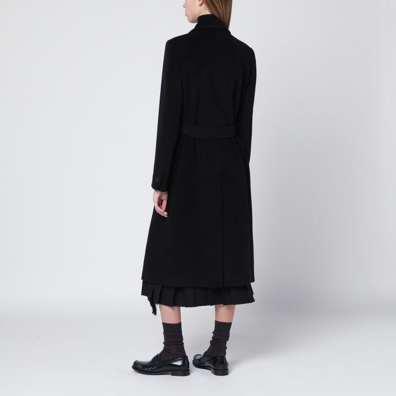 TAGLIATORE Double-Breasted Wool Jacket with Belt