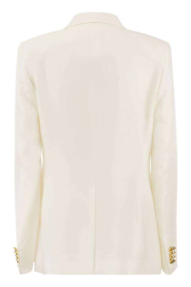 TAGLIATORE Elegant Linen Mini Blazer for Women