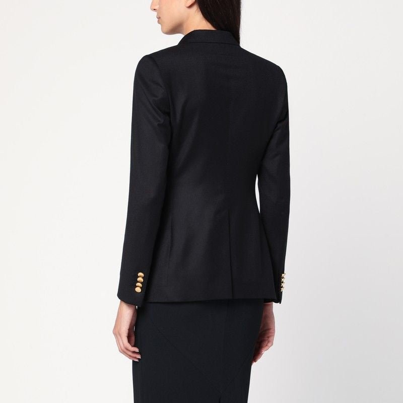 TAGLIATORE Double-Breasted Wool and Silk Jacket for Women