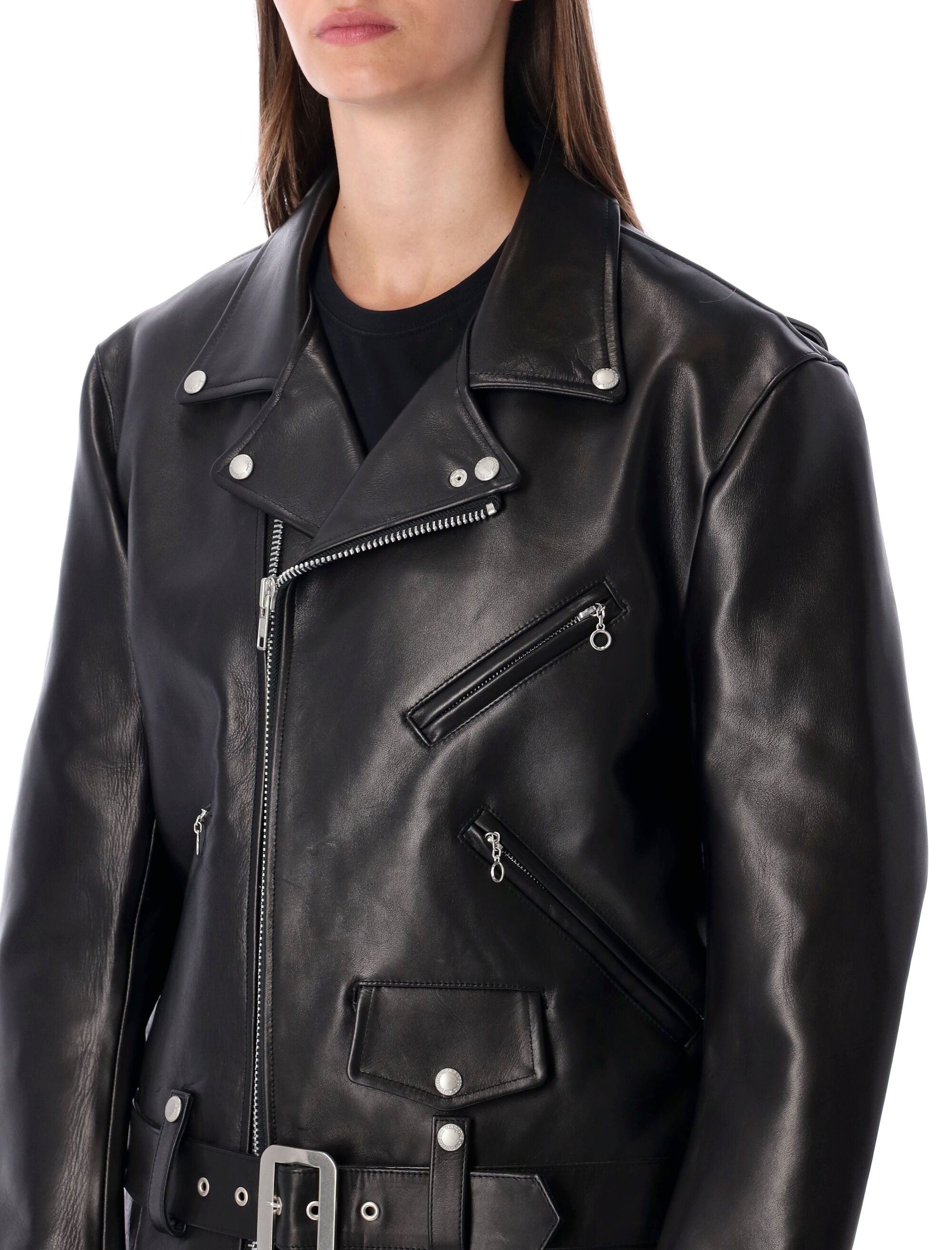 JUNYA WATANABE Women's Oversized Leather Biker Jacket - Size M