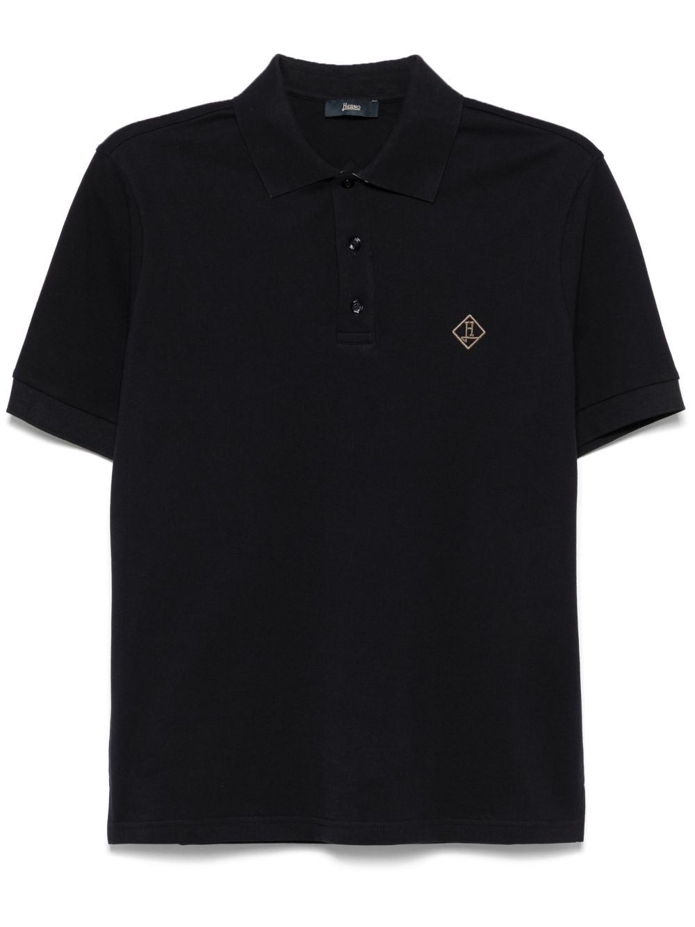 HERNO Classic Logo Cotton Polo Shirt
