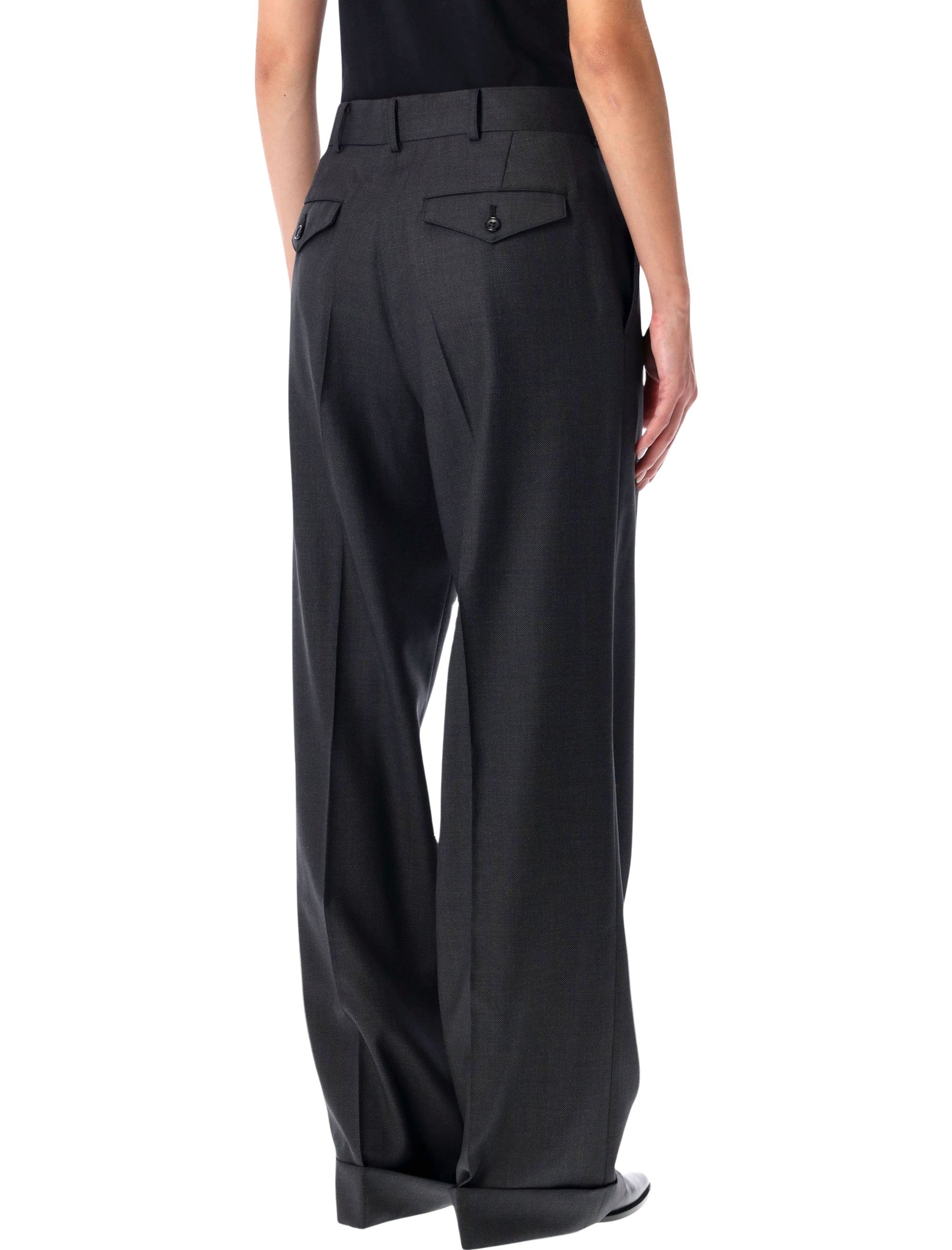JUNYA WATANABE Wide-Leg Wool Pants for Women - Size M