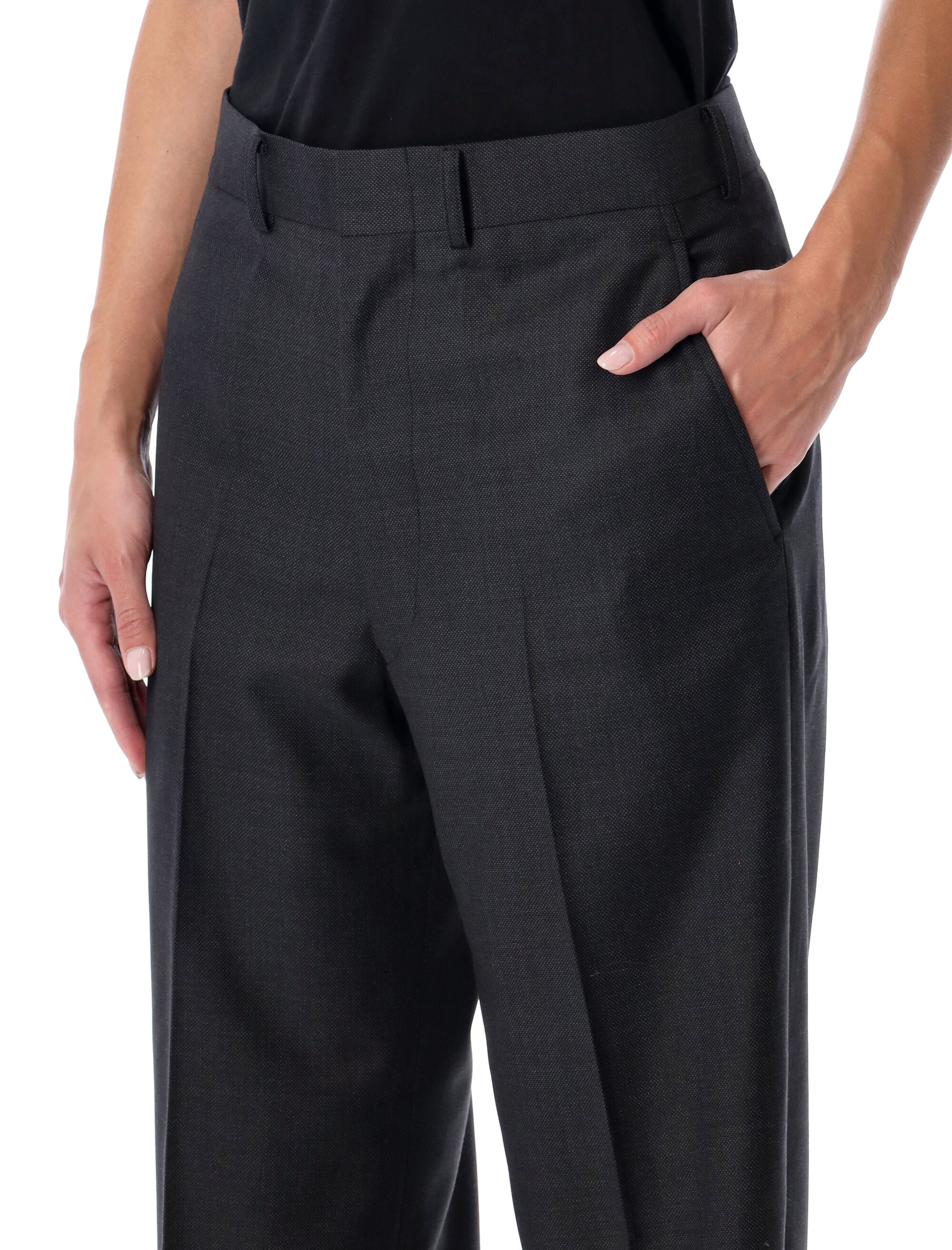 JUNYA WATANABE Wide-Leg Wool Pants for Women - Size M