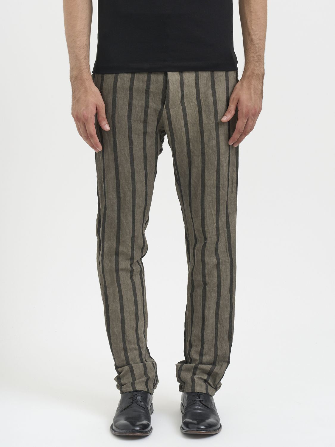 NOSTRASANTISSIMA Men's Striped Pants - Size 50