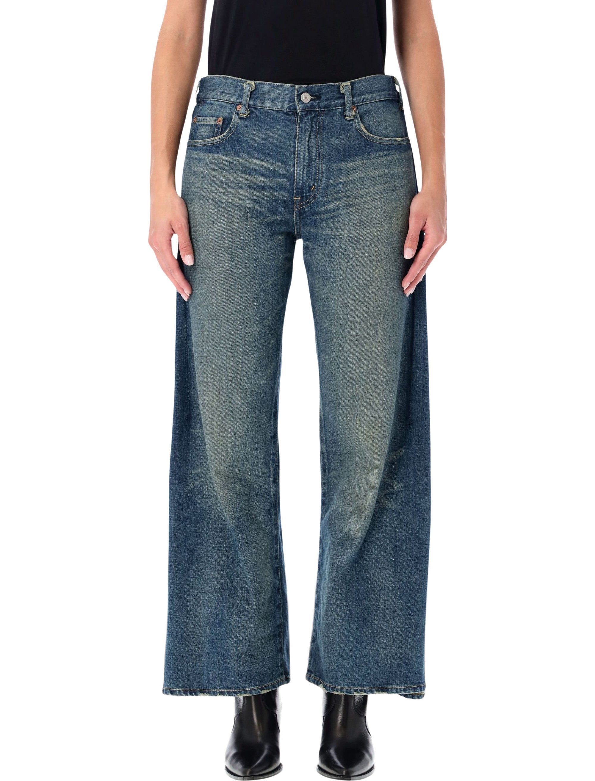 JUNYA WATANABE Wide-Leg Denim Jeans with Layered Side Panels - Size M