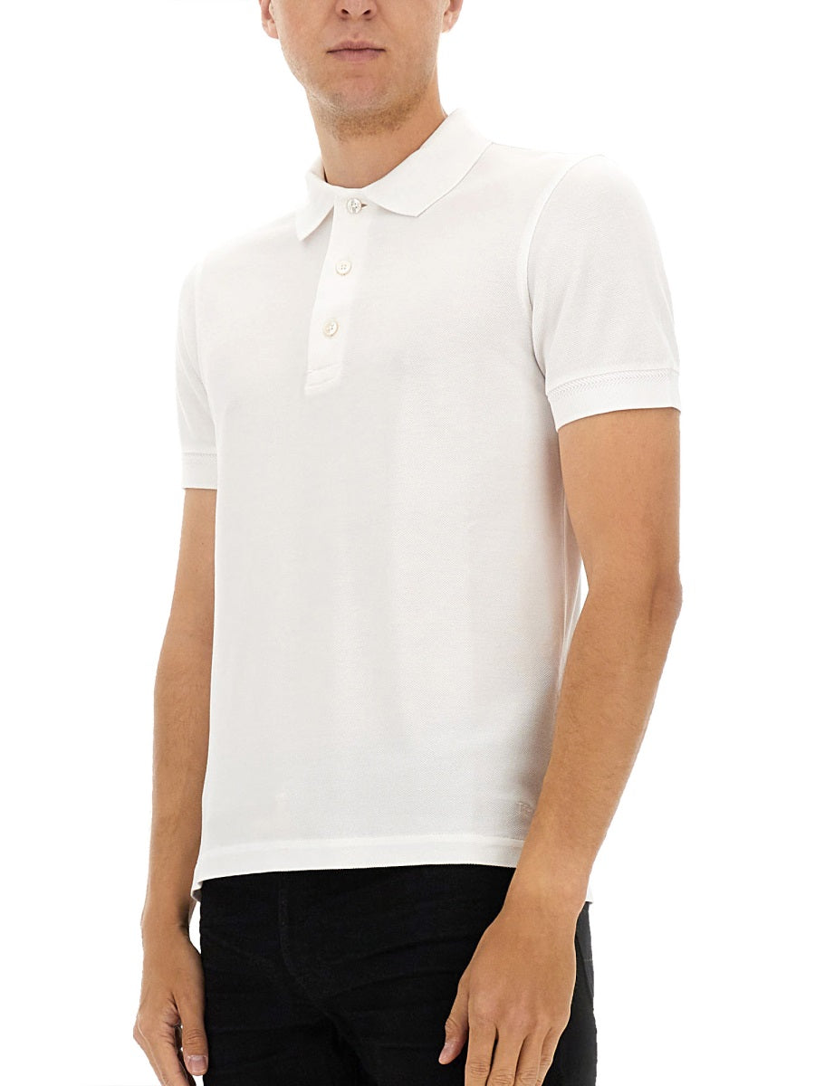 TOM FORD Lyocell Cotton Polo Shirt for Men