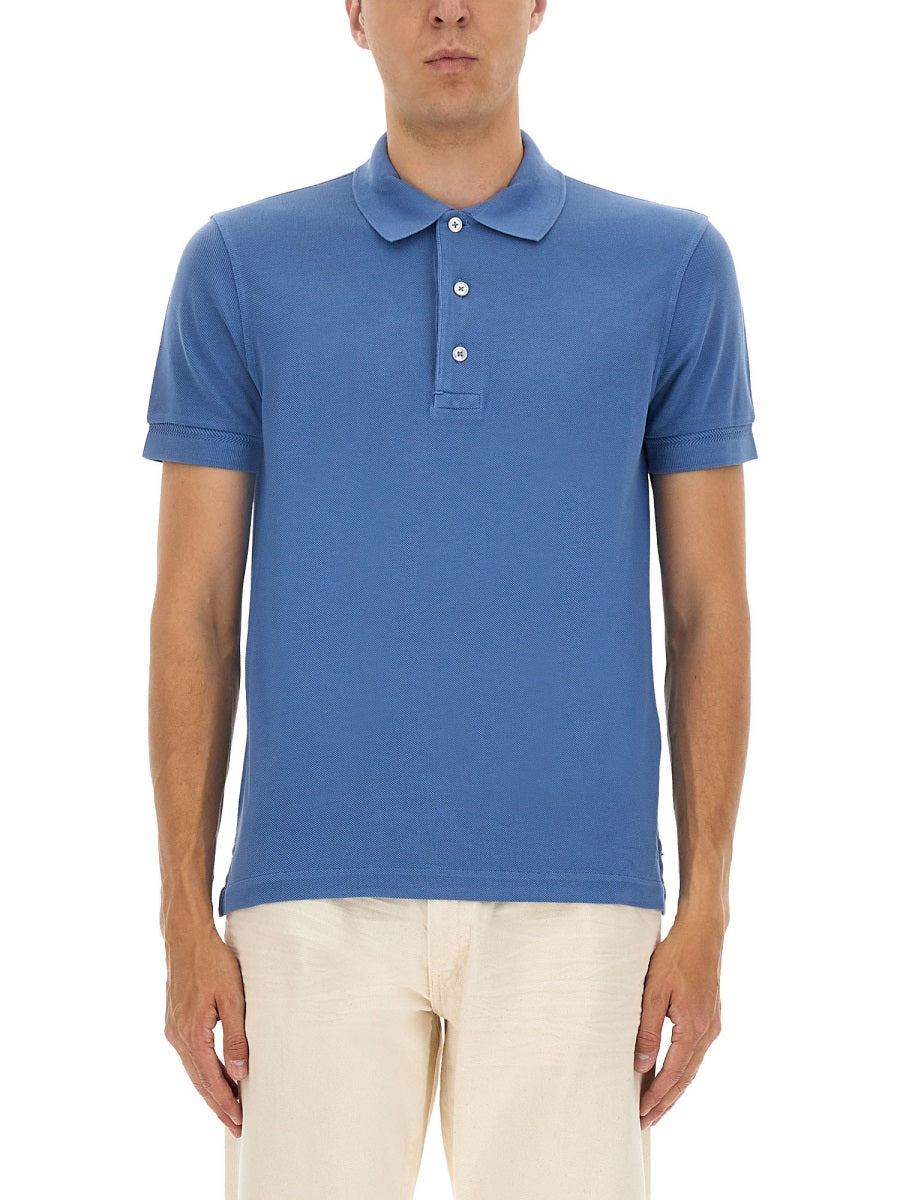 TOM FORD Cotton Blend Piqué Polo Shirt