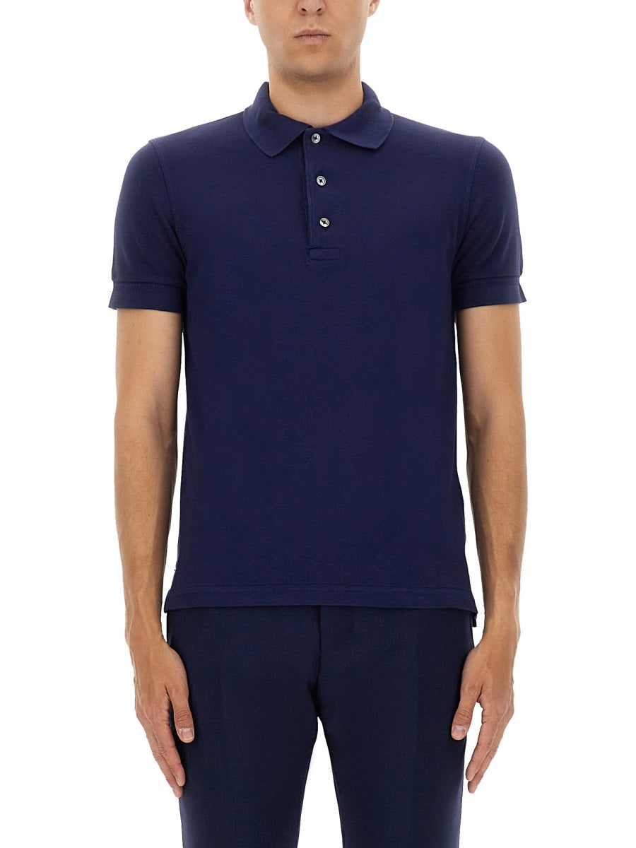TOM FORD Lyocell Cotton Polo Shirt for Men