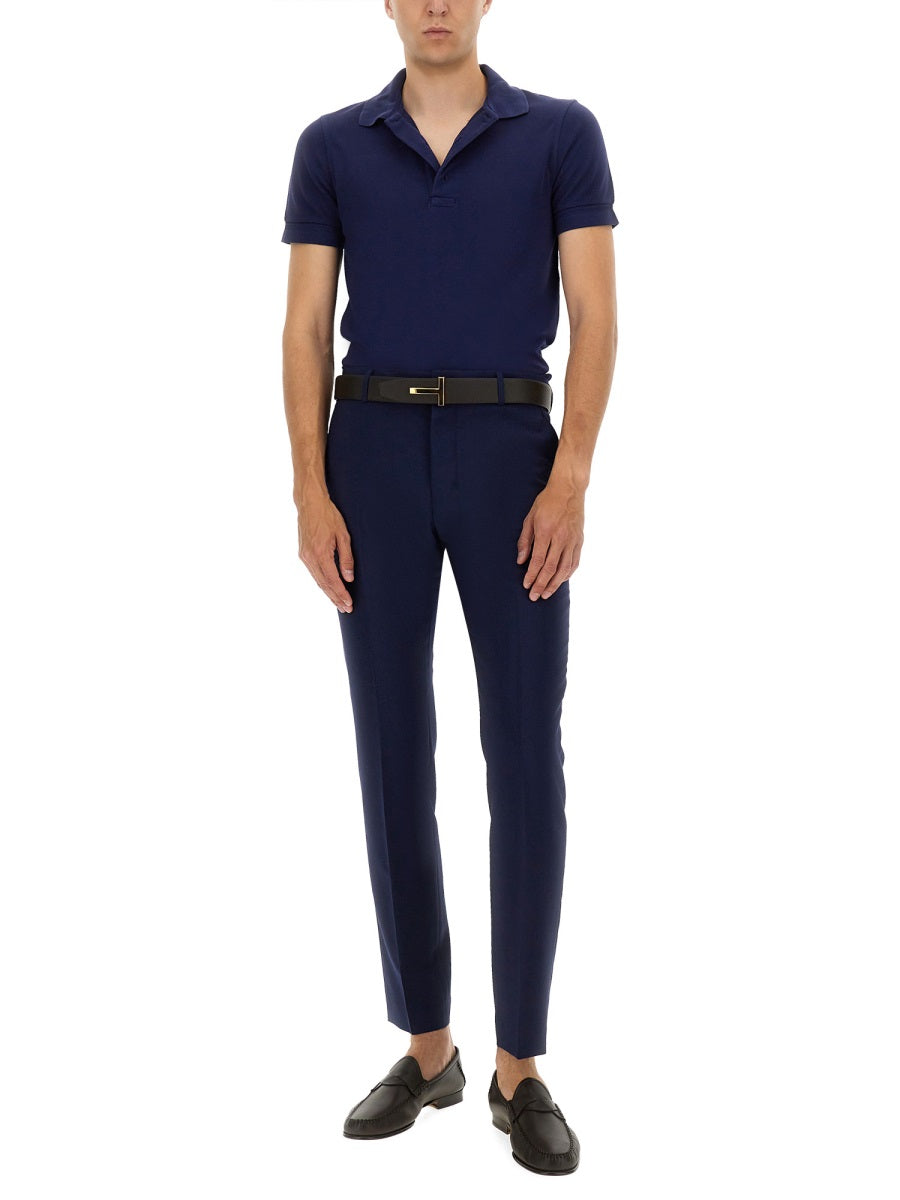 TOM FORD Cotton Blend Piqué Polo Shirt