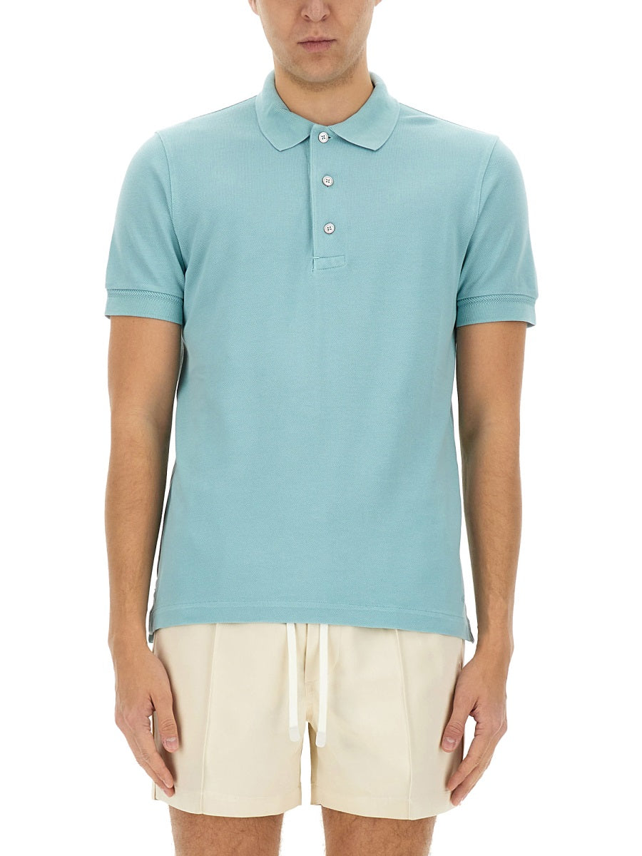 TOM FORD Men's Piquet Polo - Size 48