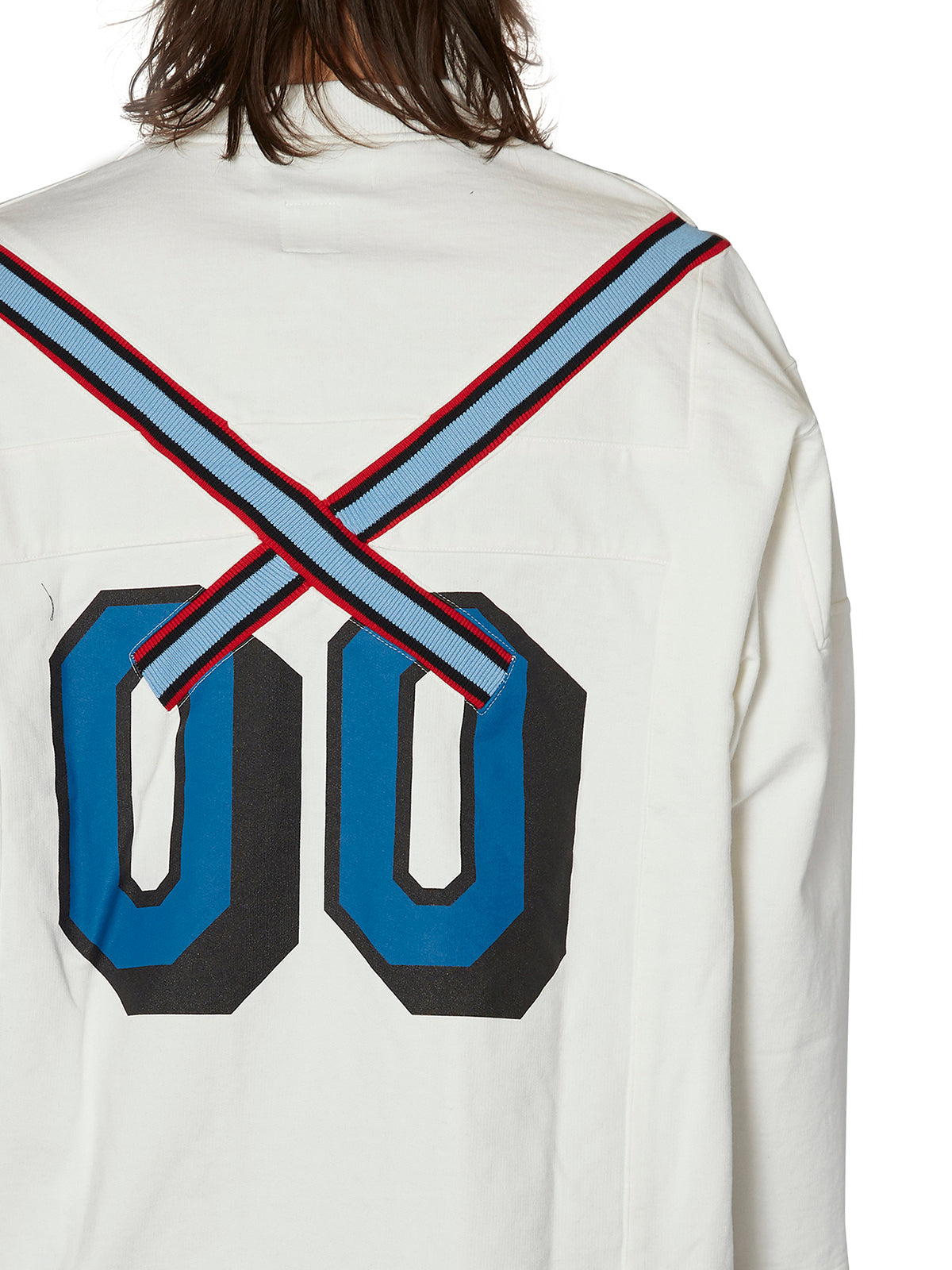 FACETASM Stylish Printed Sweatshirt with Front Pockets - Size III