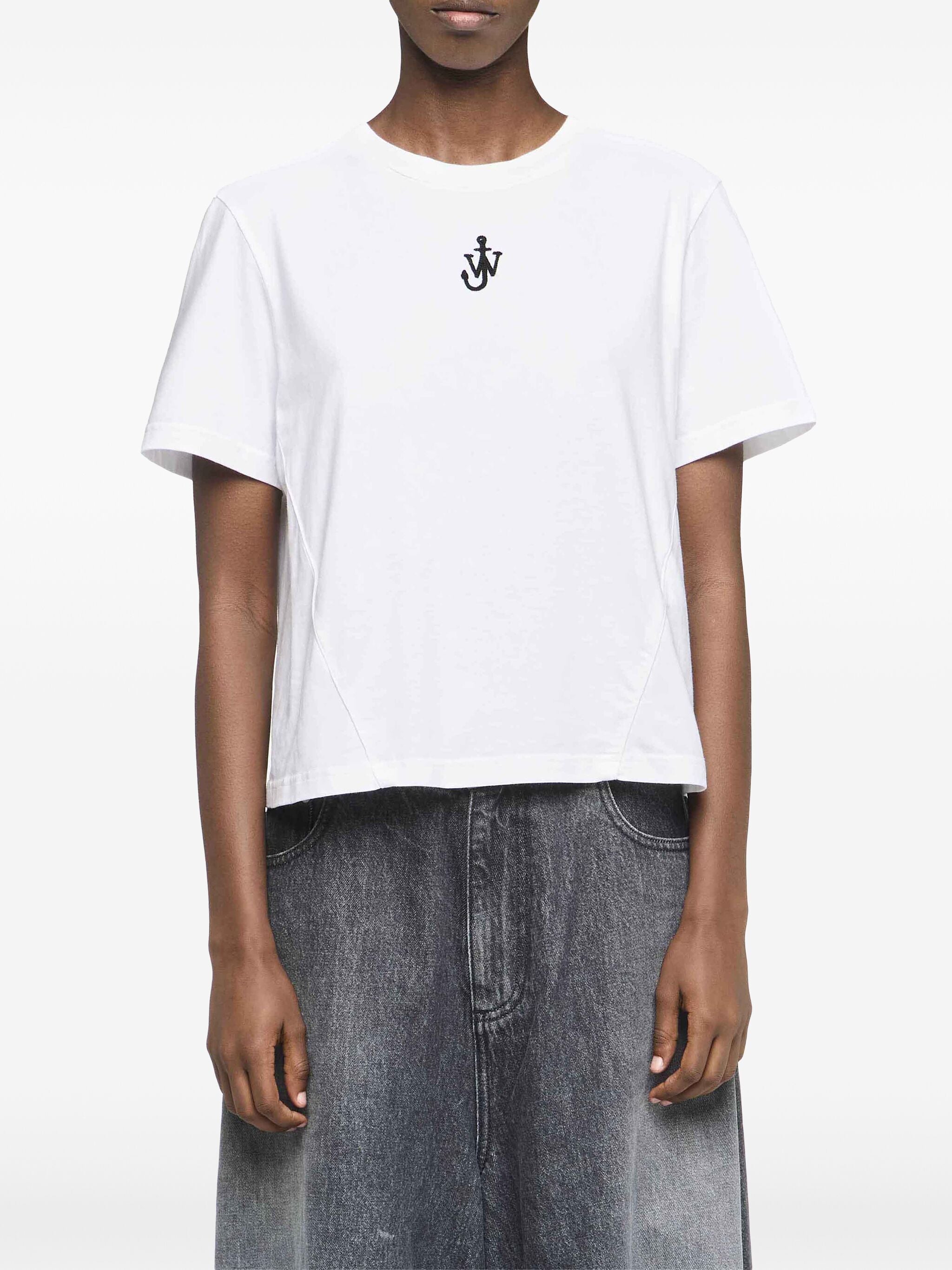 JW ANDERSON Mini Panelled Cropped T-Shirt