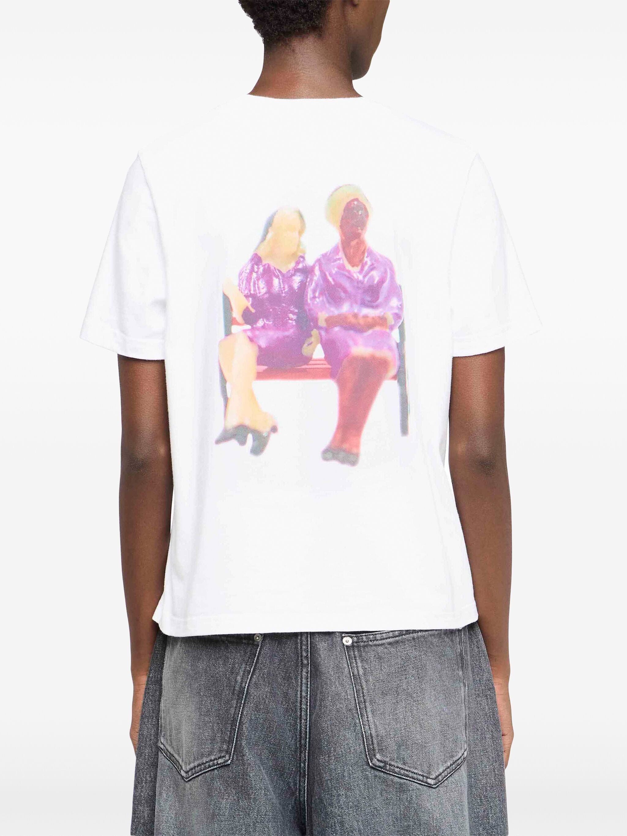 JW ANDERSON Embroidered Anchor Back Print T-Shirt - Women