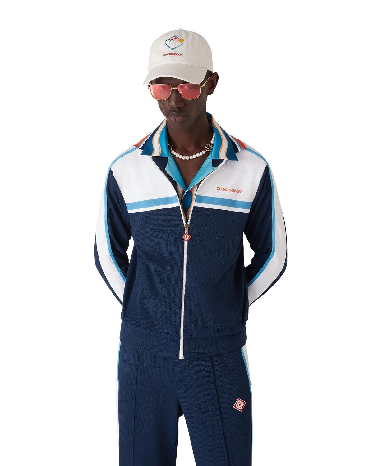 CASABLANCA Textured Track Jacket for Men