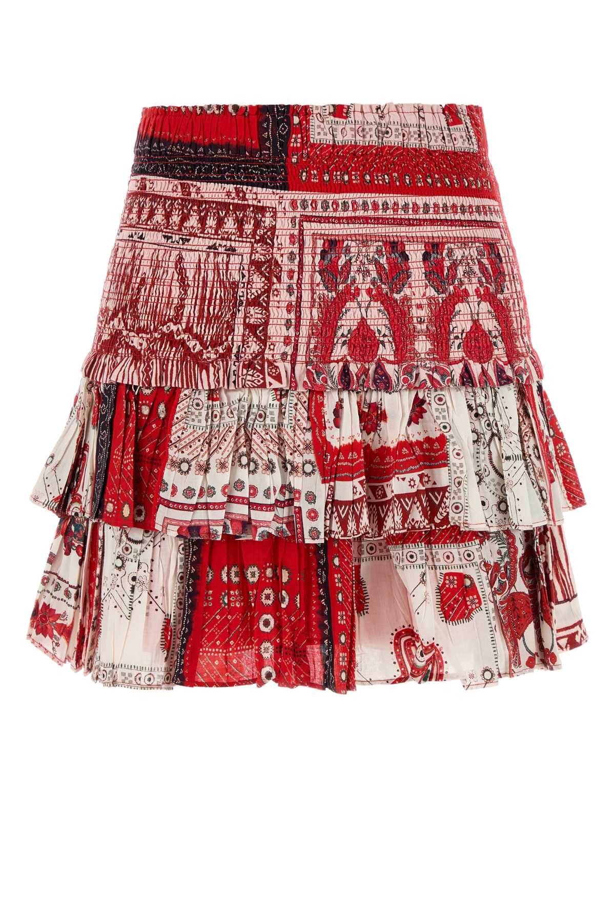ISABEL MARANT ETOILE Printed Cotton Mini Skirt