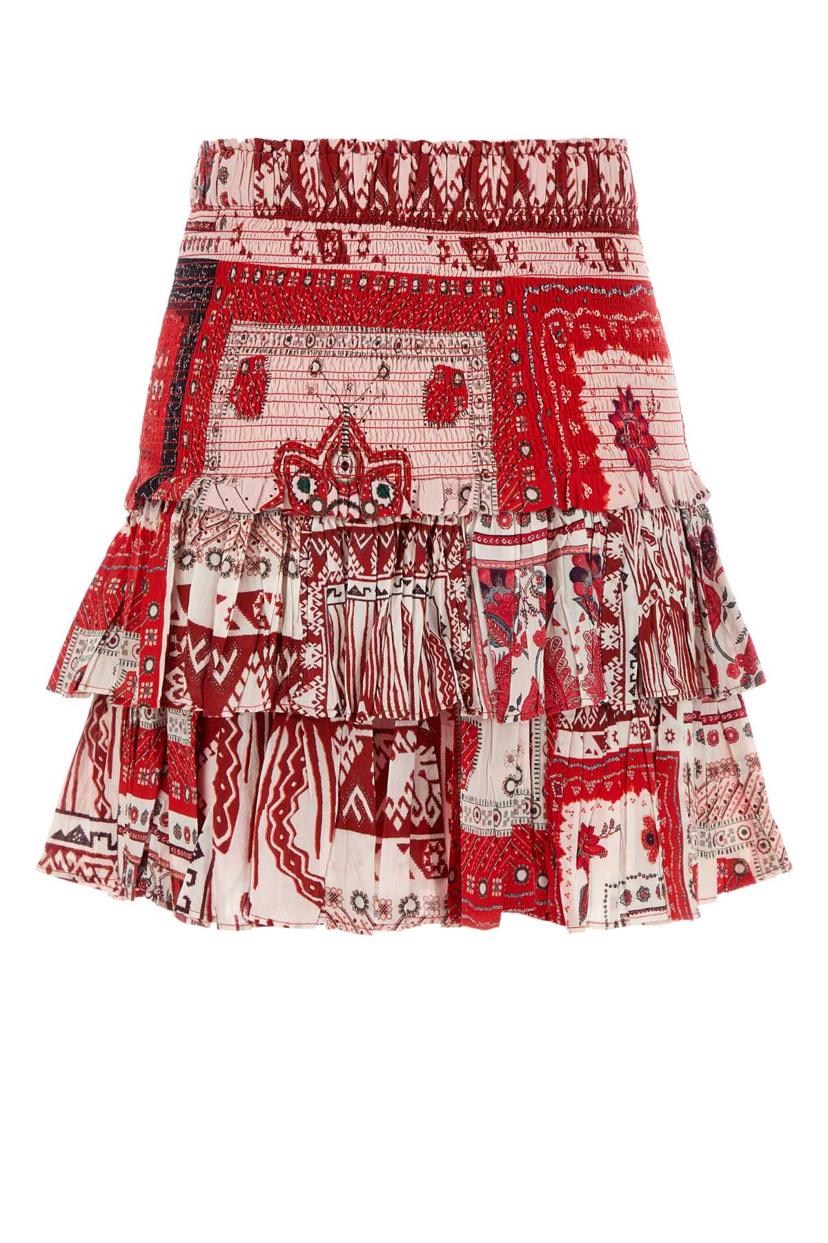 ISABEL MARANT ETOILE Printed Cotton Mini Skirt