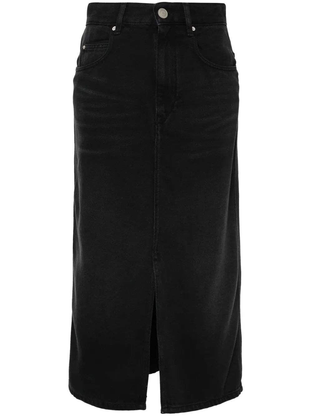 ISABEL MARANT Fine Denim Midi Skirt