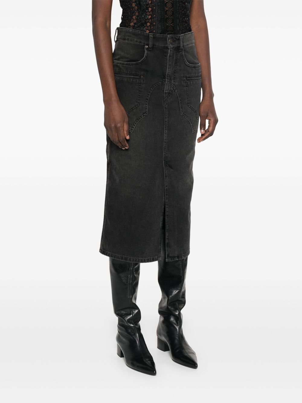 ISABEL MARANT Denim Midi Skirt