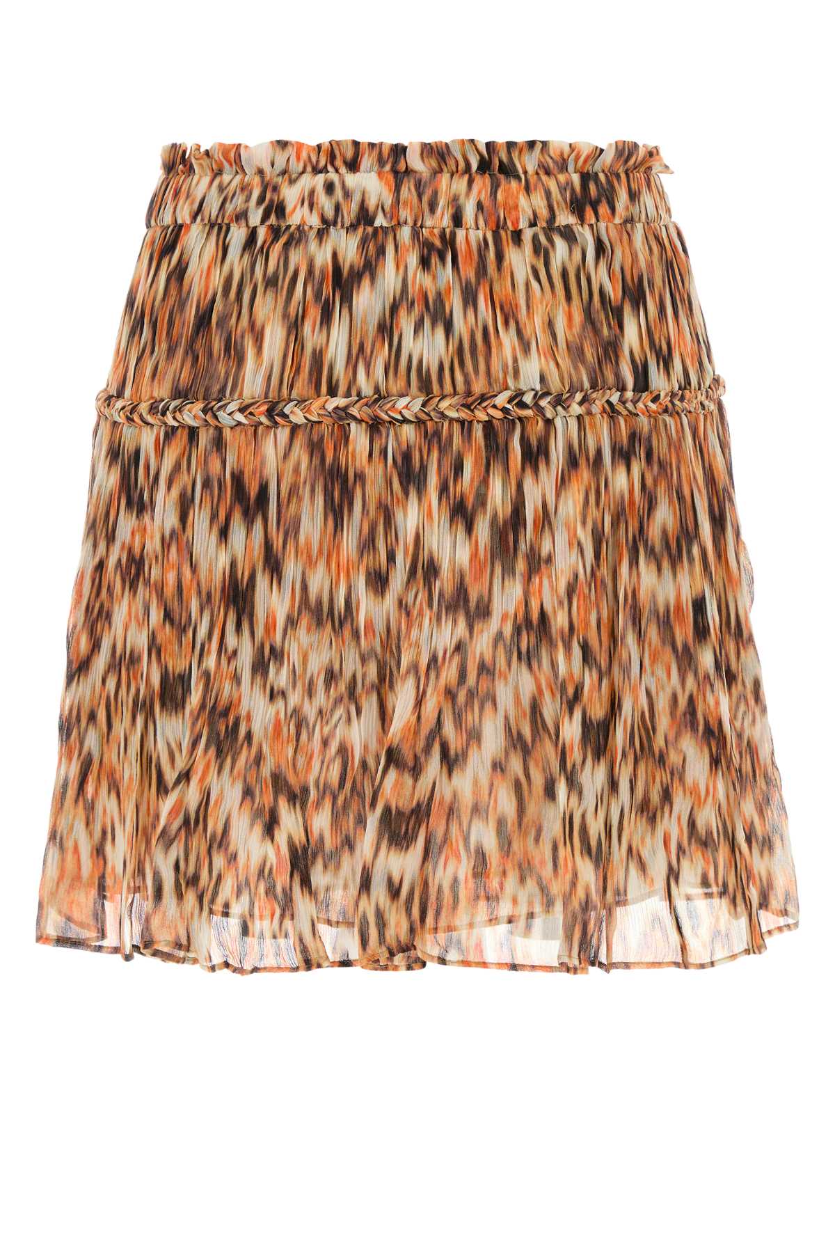 ISABEL MARANT Printed Crepe Mini Skirt