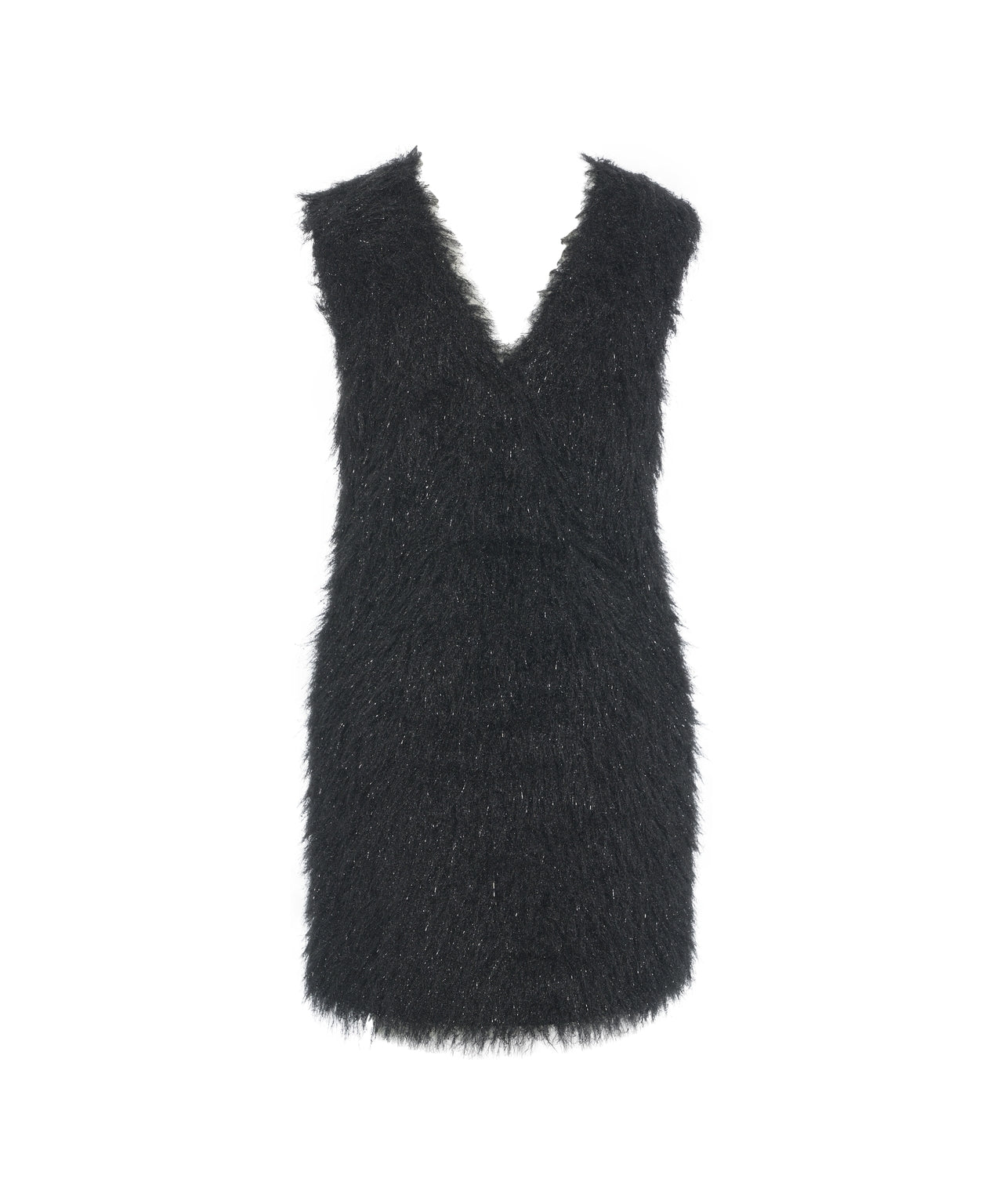 JUCCA Elegant Mini Dress with Fringed Details