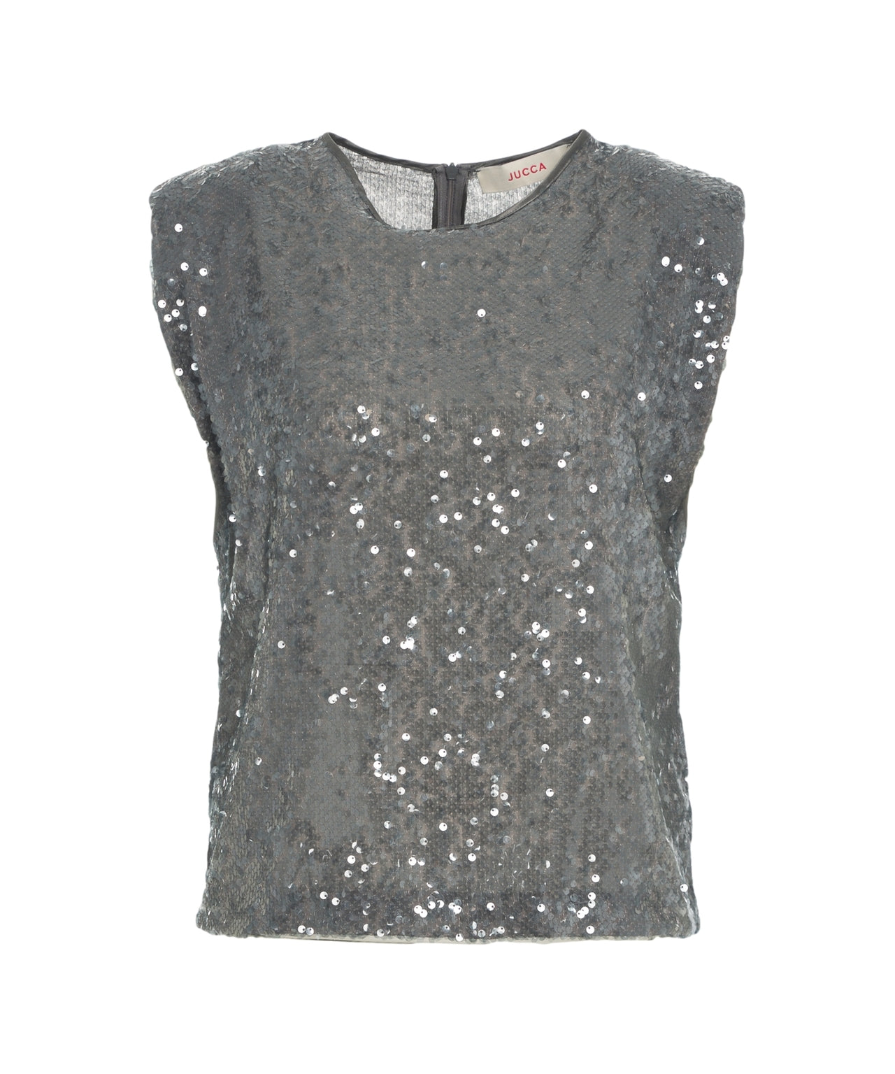 JUCCA Elegant Sleeveless Top with Sparkling Sequins