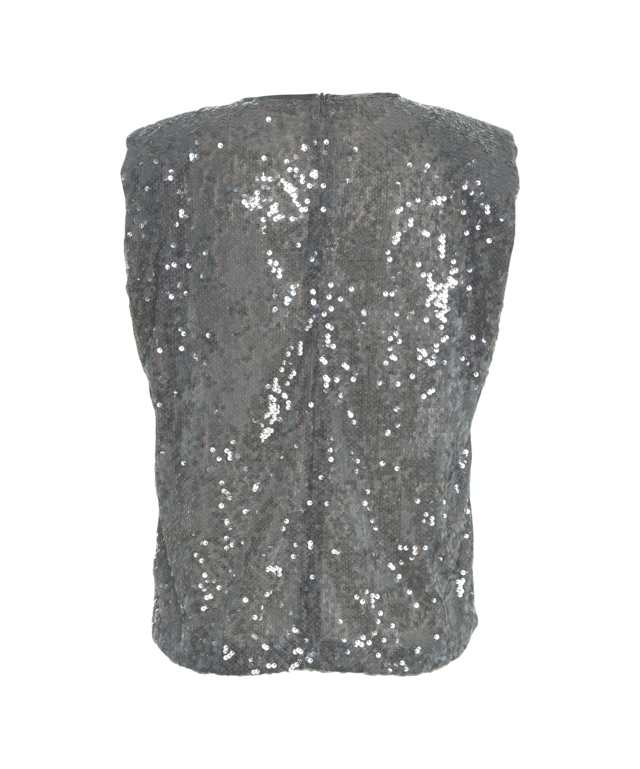 JUCCA Elegant Sleeveless Top with Sparkling Sequins