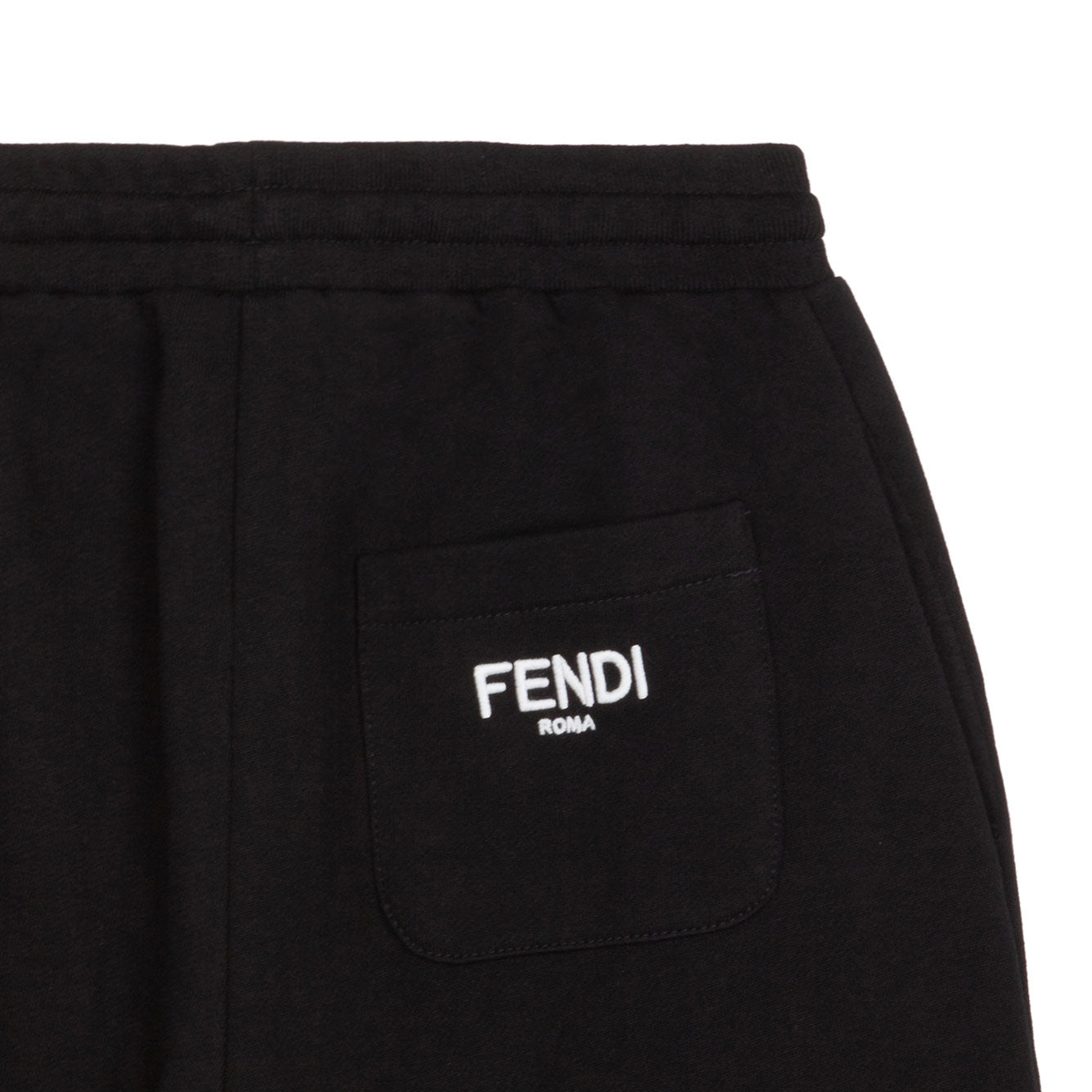 FENDI Zucca Print Cotton Trousers for Boys