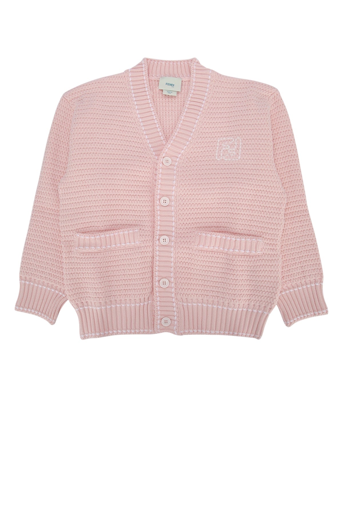 FENDI KIDS Mini Cardigan for Girls - Selleria Knit
