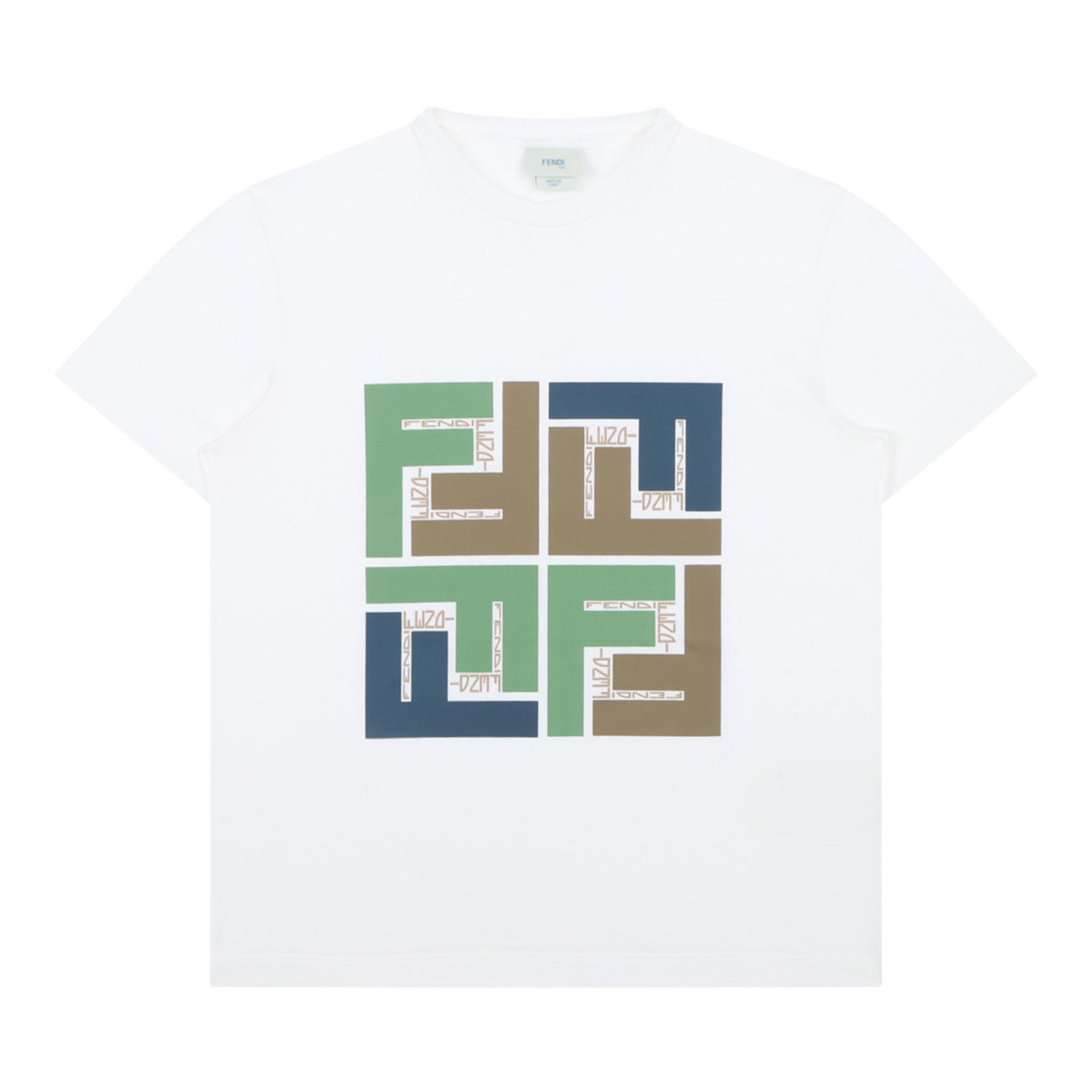 FENDI Mini Cotton Multi Print T-Shirt for Boys