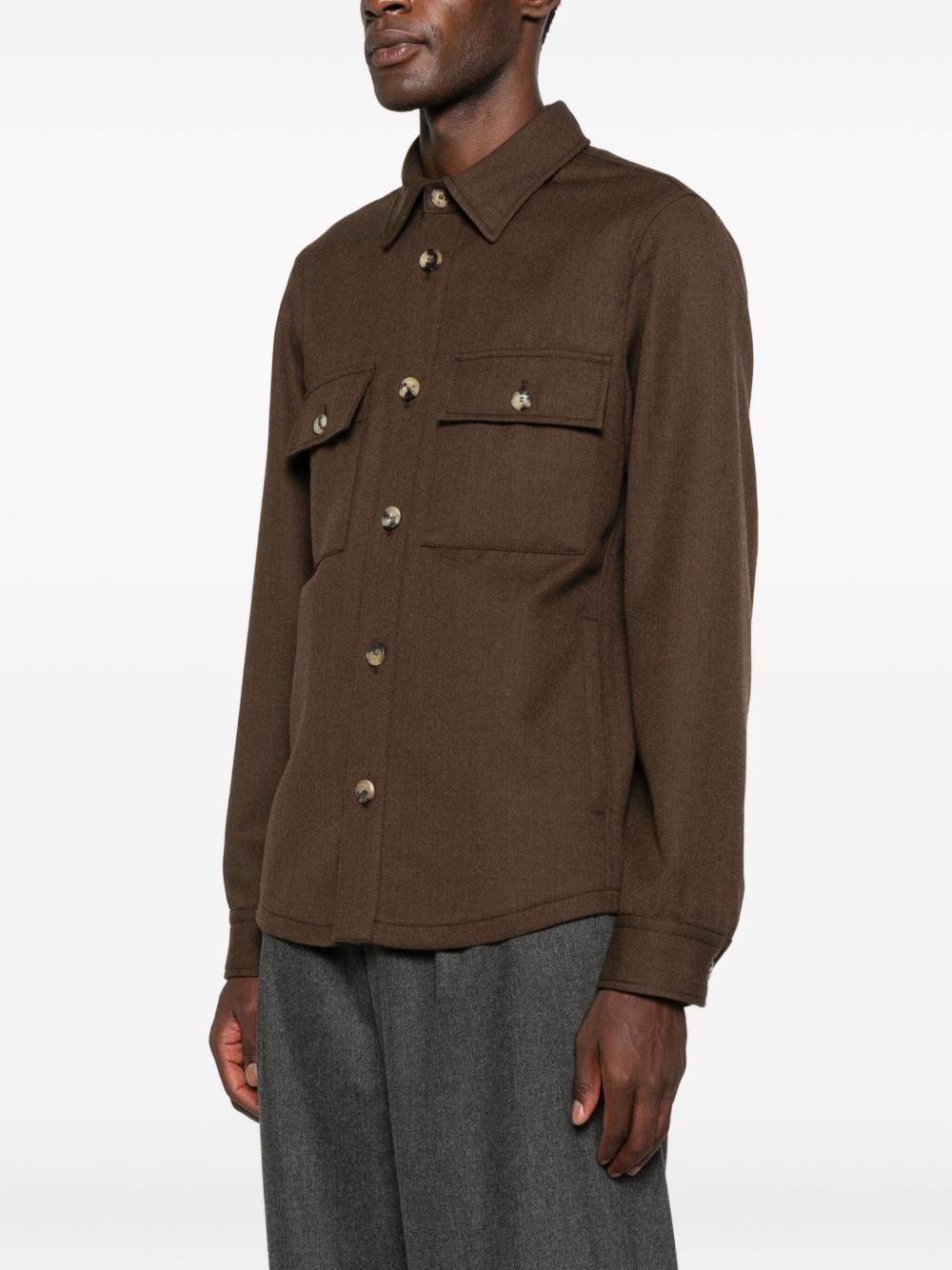 JACOB COHEN Wool Shirt Jacket for Men - FW25 Collection