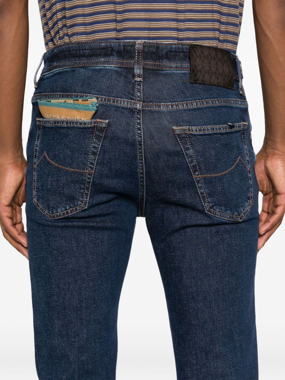JACOB COHEN Slim Fit Cropped Denim Jeans - FW25
