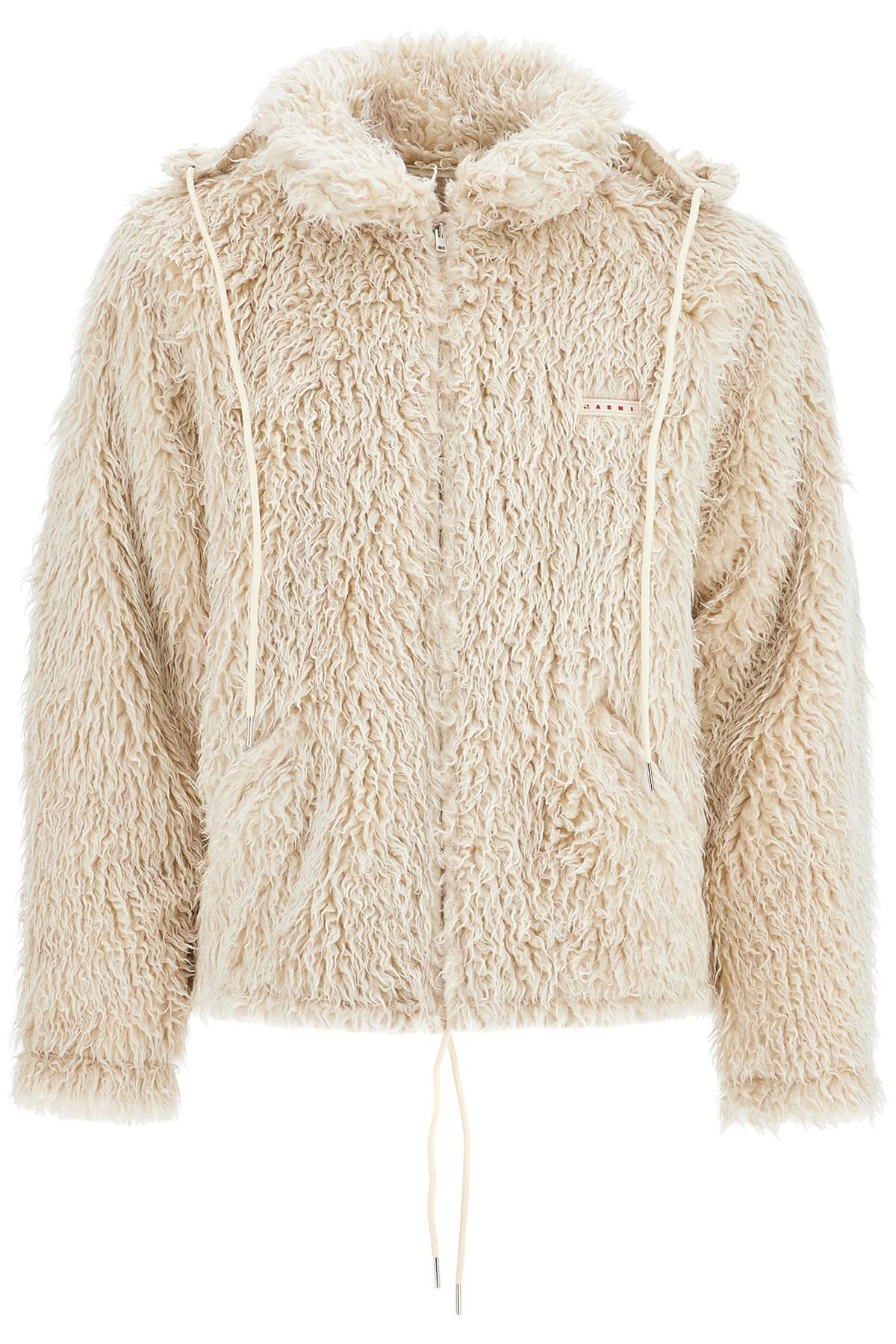 MARNI Men's Polyester Jacket - Artificial Fur
