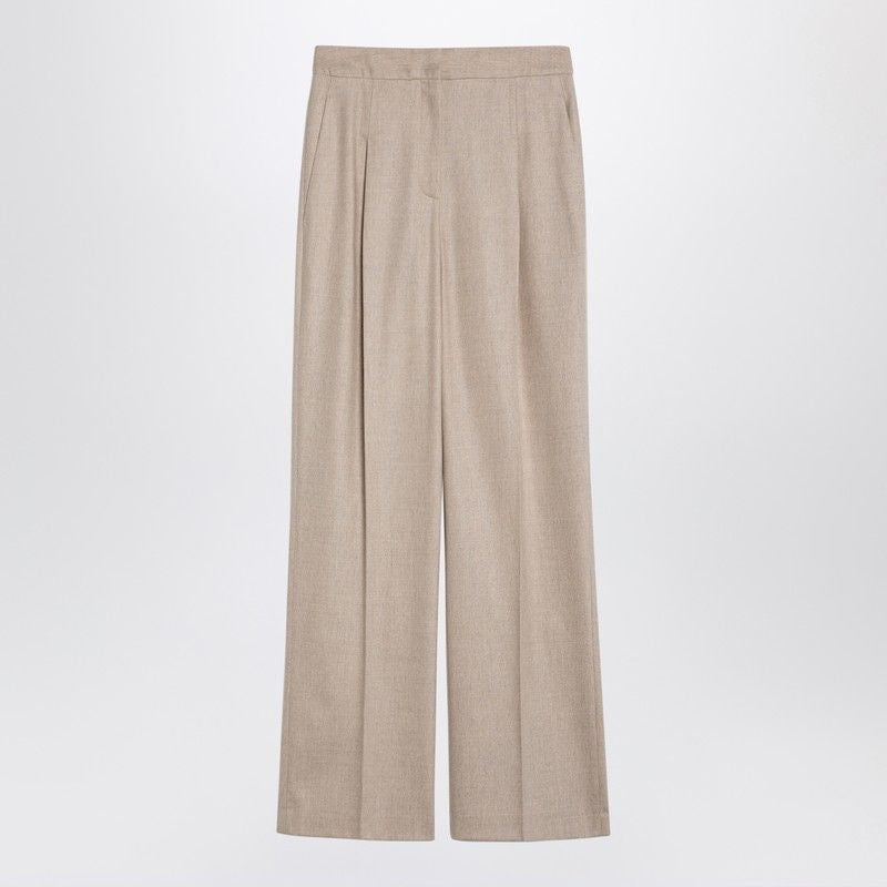 LOULOU STUDIO Wool and Cashmere Blend High-Waist Trousers for Women