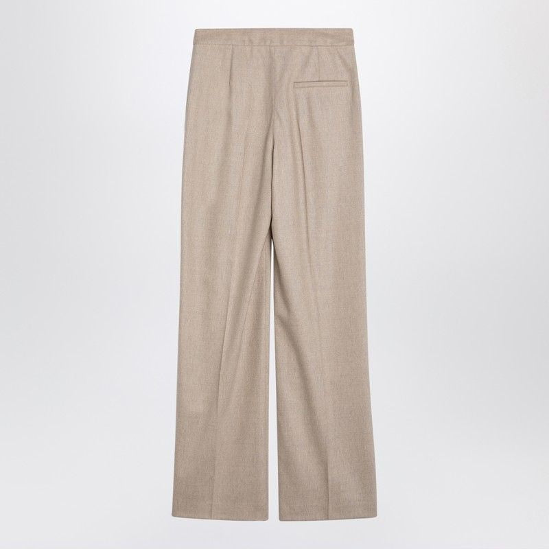 LOULOU STUDIO Wool and Cashmere Blend High-Waist Trousers for Women
